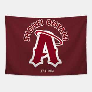 angels baseball Tapestry