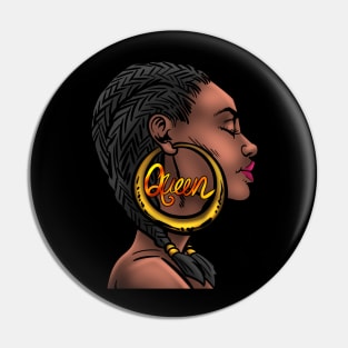 Strong Black Queen Phenomenal Woman Melanin Afro American Pin