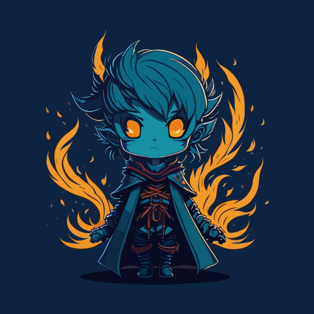 Dark Elf Fire Mage by SpriteGuy95