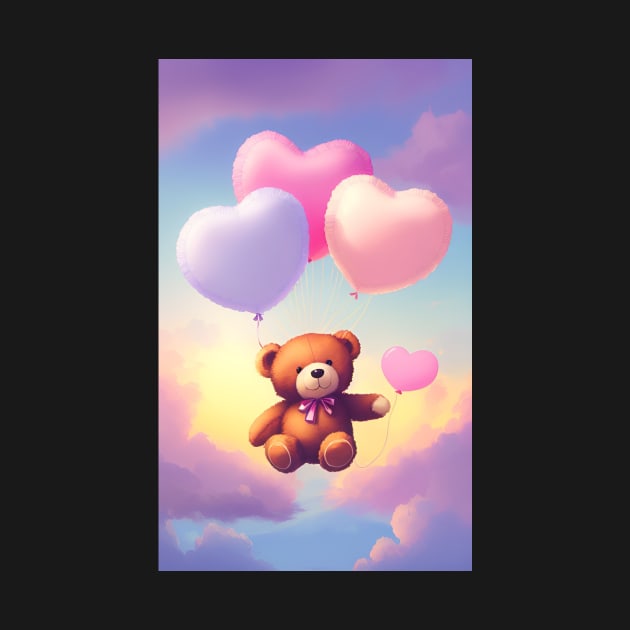 teddy bear in the sky by AS-Designs2023