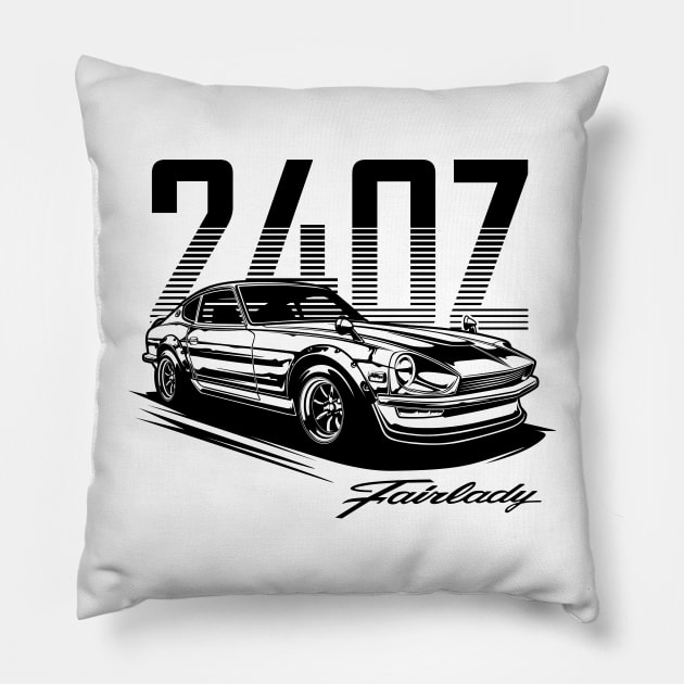 Fairlady 240Z Pillow by idrdesign