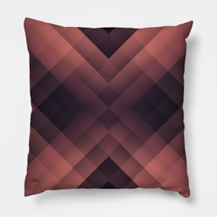 Purple Plaid Design Pillow