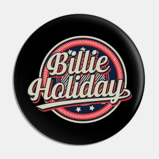 Graphic Billie Proud Name Personalized Birthday 70s 80s 90s Styles Pin