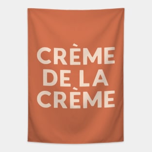 Creme de la Creme Retro French Hand Lettering Tapestry