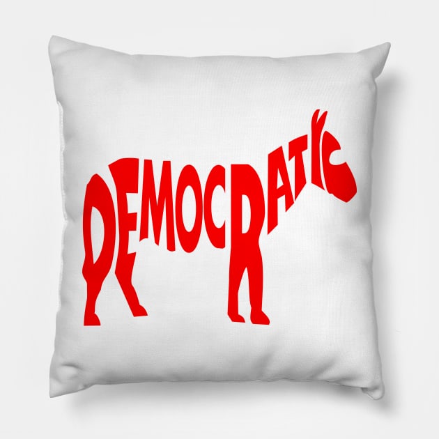 Democratic Party Logo Pillow by denip