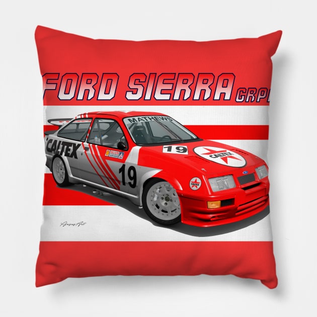 GrA Ford Sierra RS Cosworth Pillow by PjesusArt