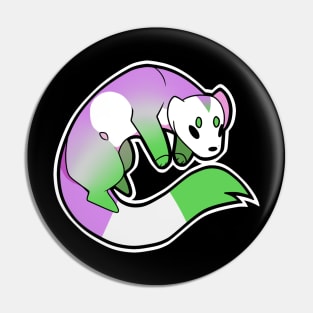 Ferret Queer Pride Pin