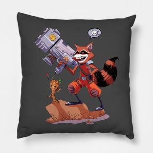 Bad raccoon Pillow