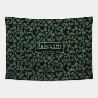 Baseline Tap House Hops Pattern Green Tapestry