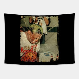 Dennis Rodman after Last Game Tapestry