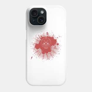 Sacred Geometry (The Skull) on Blood Splatter Phone Case