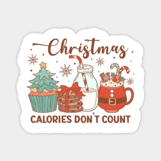 Festive Hot Holiday Drinks: Christmas Calories Don't Count Magnet