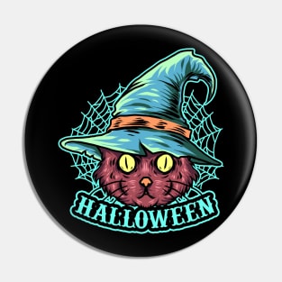 black cat witch Pin