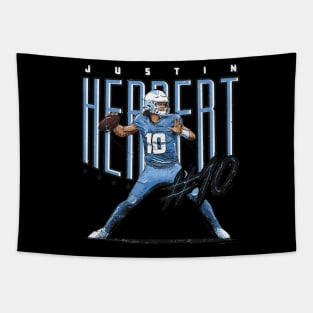 Justin Herbert Los Angenel C Player Name Tapestry