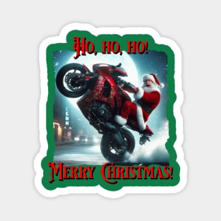 Ho Ho Ho Wheelie Magnet