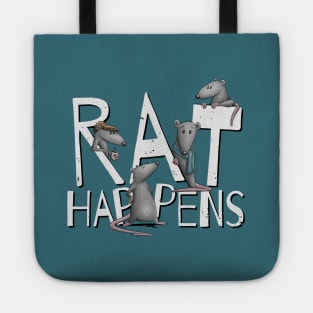 Rat Happens Funny Shit Happens Rodent Pun Tote