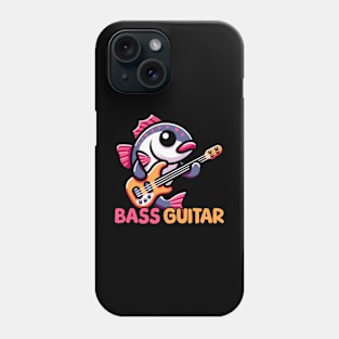 Bass Guitar Cute Fish Guitar Pun Cartoon Phone Case