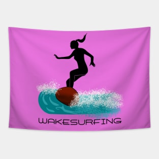 Wakesurfer Girl Tapestry