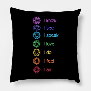 Chakra Affirmation Pillow