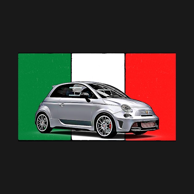 Abarth 696 Italian Print by Auto-Prints