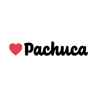 Pachuca Mexico Heart Script T-Shirt