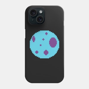 Blue Moon in pixel Phone Case