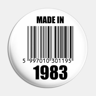 Made in 1983 Pin