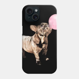 French bulldog funny bubble gum Phone Case