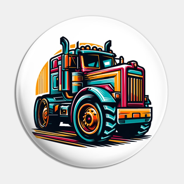 Trailer Truck Pin by Vehicles-Art