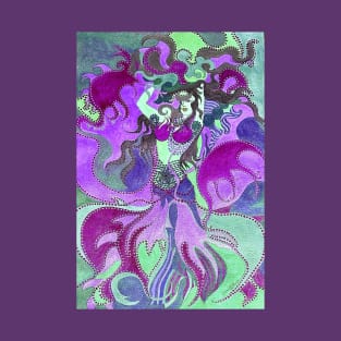 Dancing Mermaid Painting T-Shirt