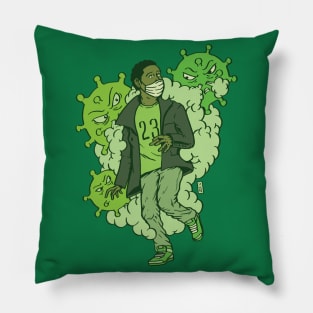 The Virus Waits Pillow