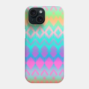 Rainbow Ikat Pattern Phone Case