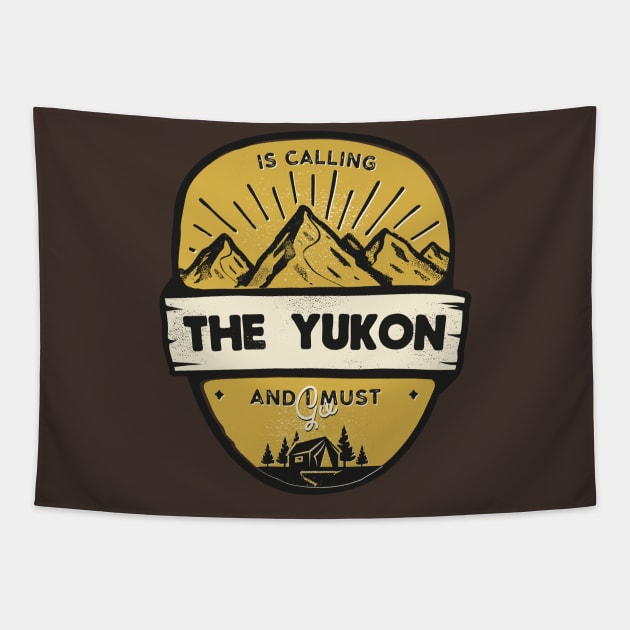 The Yukon is Calling Tapestry by DistrictNorth