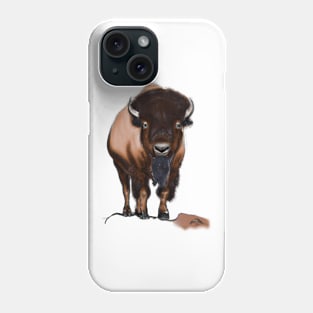 Cute Bison Drawing Phone Case