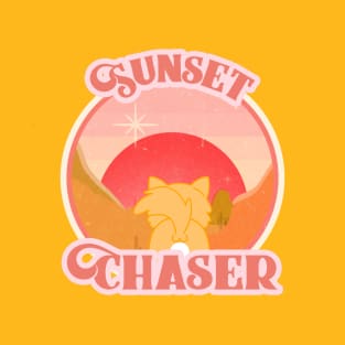 Cat looking at sunset T-Shirt