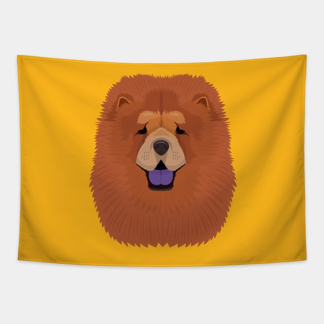 Chow Chow Tapestry by threeblackdots