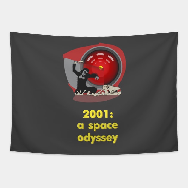 2001: thinking in a space odyssey Tapestry by atizadorgris