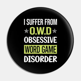 Obsessive Love Word Games Pin