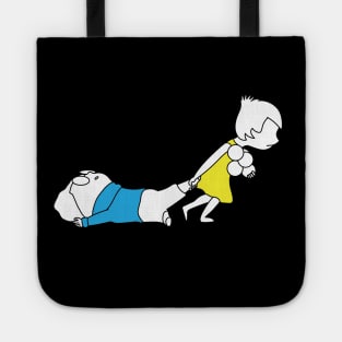 Happy Dragging Sad Outline Tote