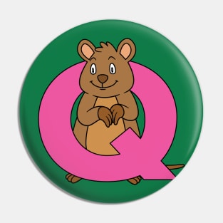 Letter Q with Quokka Pin