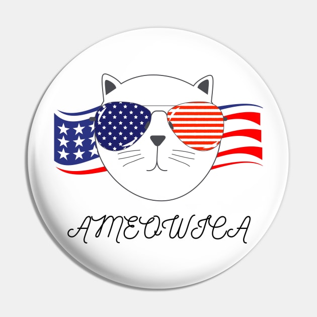 Ameowica - t-shirt, mask, tumbler, home decor Pin by CHARNISTA STUDIO