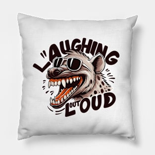 Hyena, lol, Laughing Out Loud Pillow