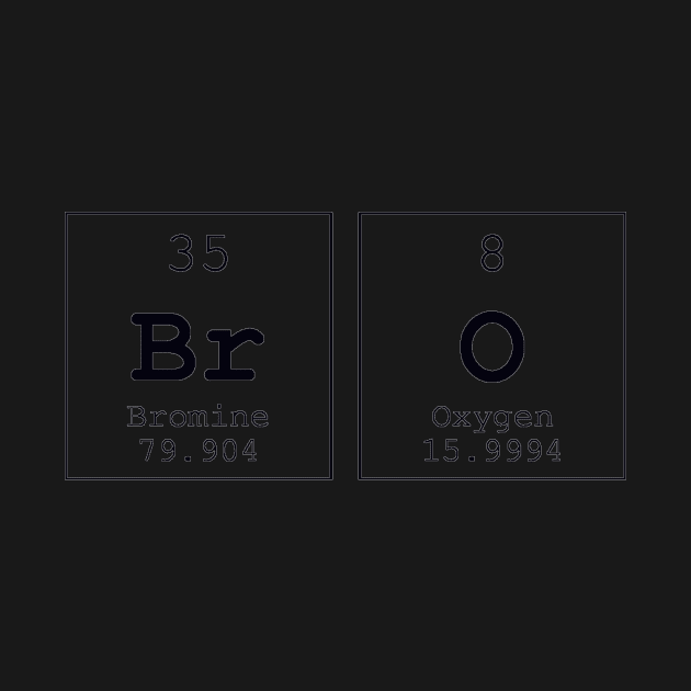 Bro Periodic Table Science Print by Auto-Prints