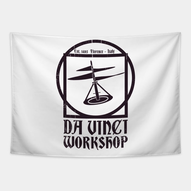 Da Vinci Workshop Tapestry by nickbeta