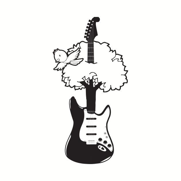 Guitar Tree by fromherotozero