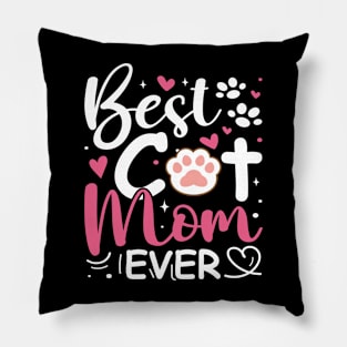 Happy Mother's Day To The  Best Cat MomMothers Day Cat Lover Pillow