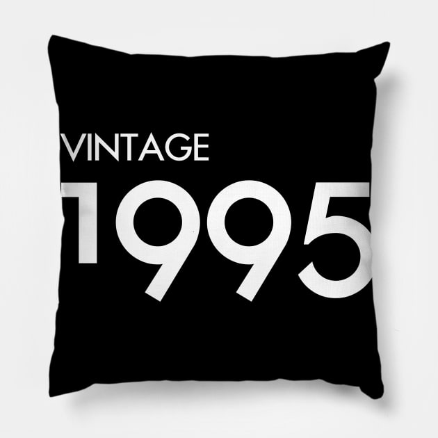 Vintage 1995 Gift 25th Birthday Party Pillow by Damsin