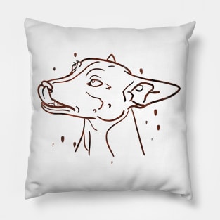 Abstract miniature pinscher Pillow