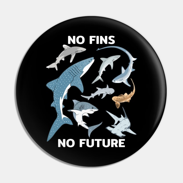 No fins - No future Pin by NicGrayTees