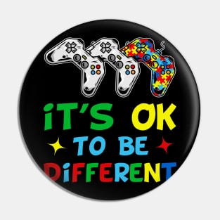 It's Ok To Be Different Control Puzzle Pin